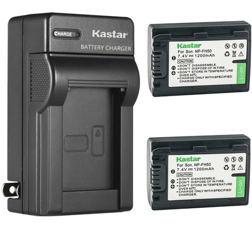Imagen 1 de 1 de Cargador + 2 Baterias Sony Np-fh50 Fh40 Dslr-a230 Oferta!