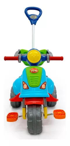 Motoca Infantil Vermelho Com Haste Removível Menino Velotrol Triciclo Baby  Dog Kendy Brinquedos - Velotrol e Triciclo a Pedal - Magazine Luiza