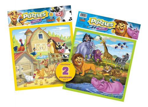 Puzzle Granja Y Zoo 25 Piezas Duravit Ploppy 185006