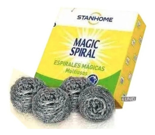 Stanhome Espirales Mágicas 4 Pzs. Fibras De Acero Inoxidable