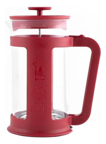 Cafetera Bialetti Smart 8 Cups manual roja prensa francesa