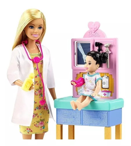 Boneca Barbie Profissões Médica Pediatra - Original Mattel