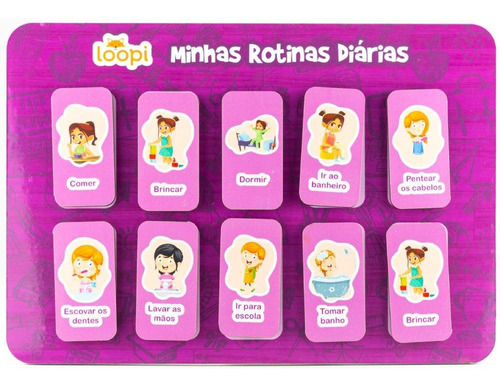 Jogo Rotinas Diárias - Menina - T0046 - Loopi Toys