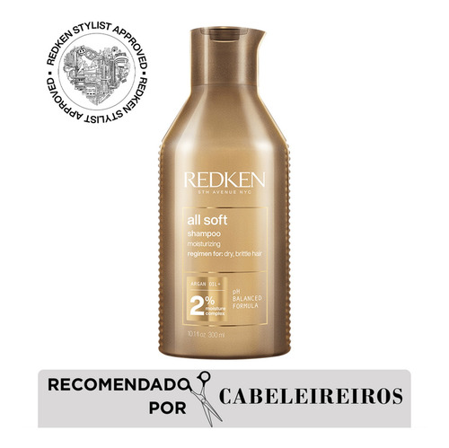 Redken All Soft - Shampoo 300ml Beleza Na Web