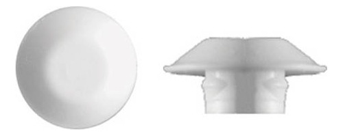 Clips Sujetador Plastico Blanco 50 1 4  Tapon Agujero Tipo