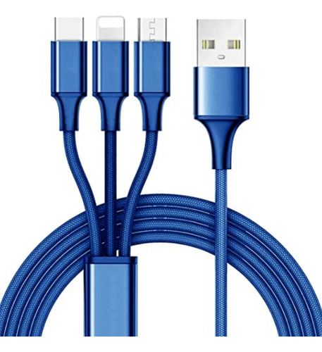 Cable De Carga Usb 3 En 1 - Cable De Carga Usb Múltiple De 1