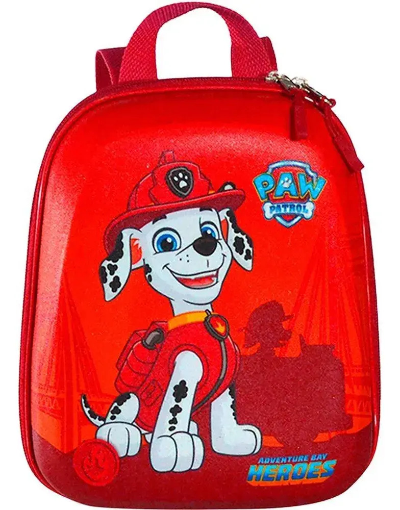 Mochila Escolar Maxtoy Patrulha Canina Marshal Carro Vermelho