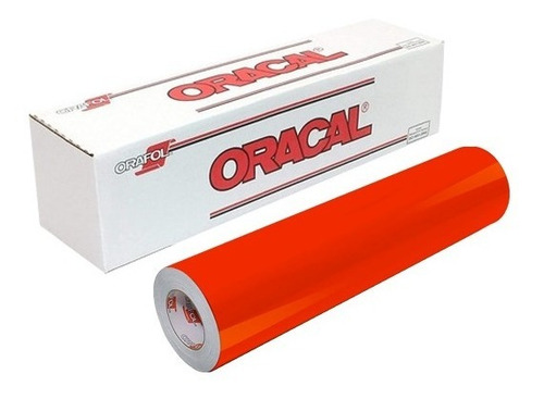 Vinil De Corte Oracal 641 Ancho 1.22 X 5 M Color Orange Red