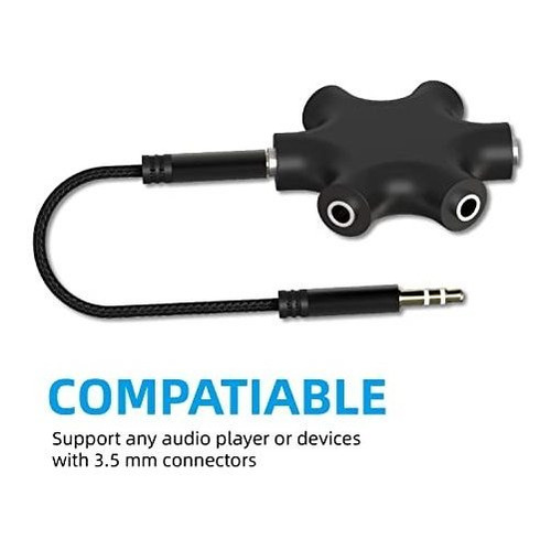 Ebeetech - Divisor De Audio Para Auriculares MĂșltiples (3,5