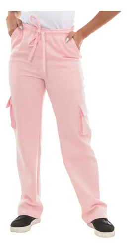 Calça moletom feminina sales com listras laterais