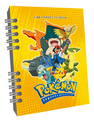 Pokemon Libro Para Colorear 2da Generación