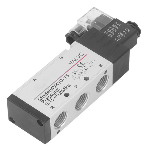 Electroválvula Pt De 1/2 Pulgada Con Inversión De 2 Posicion