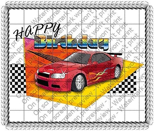 Hoja 1-2 - Cumpleaños Del Coche De Carreras - Pastel De Come