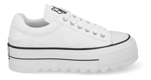 ZAPATILLA PLATAFORMA BLANCA 23242 - Gotta Chile