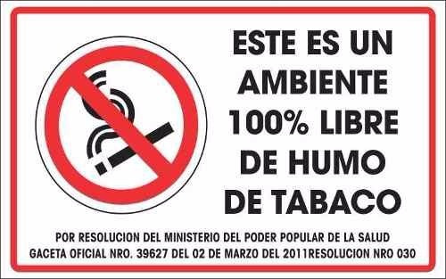 Avisos De Prohibido Fumar.