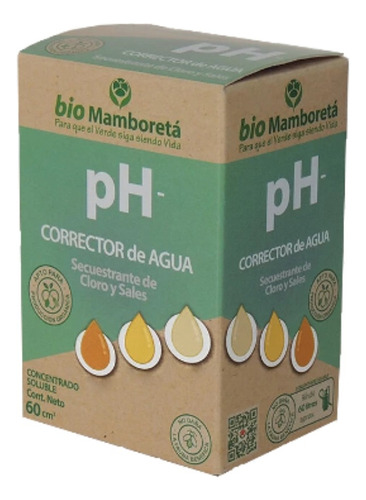 Bio Mamboreta Ph - 60 Cc Corrector De Agua