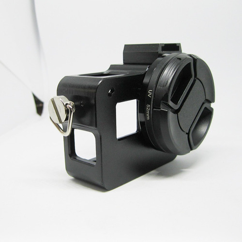 Carcasa De Aleación De Aluminio Para Gopro Hear 5/6/7 Fondo