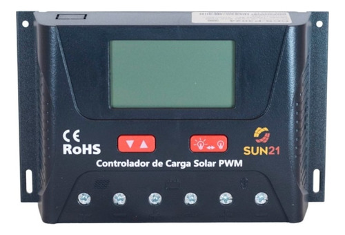 Controlador De Carga 40a 12v/24v Pwm Sun21 - Ccs-p4024