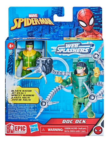 Figura de acción Doc Ock Doc Ock Web Splasher F8295 de Hasbro Epic Hero Series