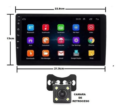 Radio 2 Din 9  Tactil Android M1 Mazda Bt-50