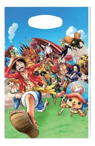 Pack 10 Bolsas One Piece Monkey D Luffy Cumpleaños