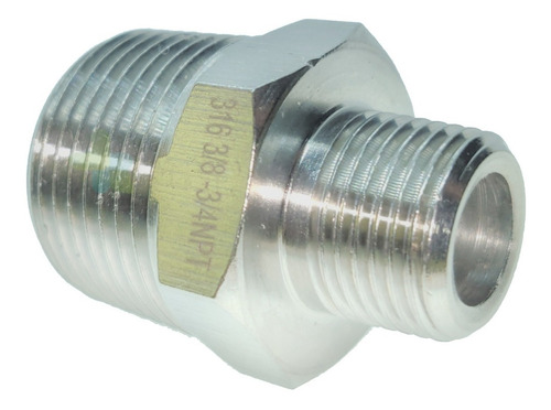 Reducción Tipo Niple De 3/4 A 3/8 Acero Inoxidable