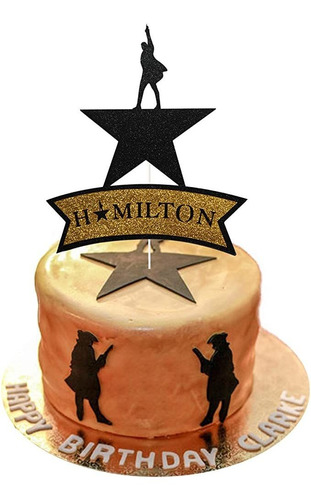 Hamilton - Decoración Párr Tartas Con Purpurina Párr Musical
