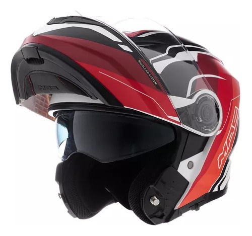 Casco Mac Rock Floyd Matt Rebatible Doble Visor Mr Ituzaingo