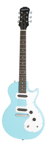 Guitarra eléctrica Epiphone Les Paul Melody Maker E1 de álamo pacific blue con diapasón de palo de rosa