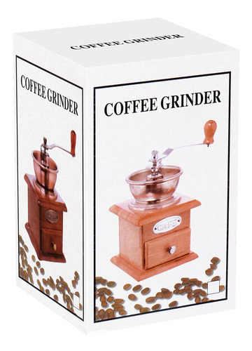 Martin Moedor De Café 17x11x13cm Madeira Marrom
