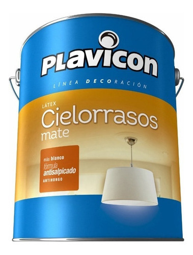 Latex Para Cielorrasos Antihongo Rapido Secado Plavicon 1l