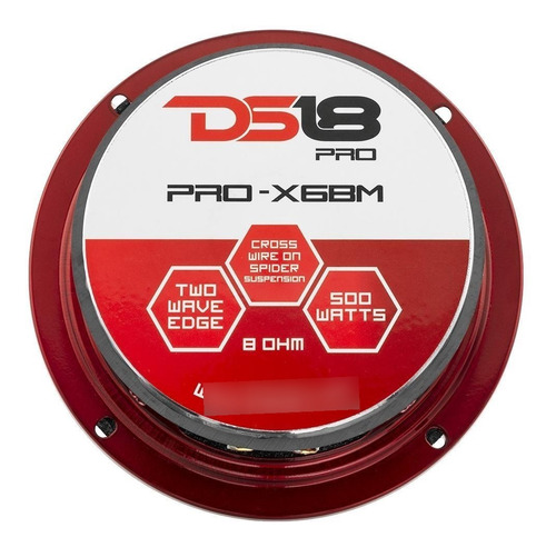 Imagen 6 de 9 de Medio Rango Ds18 Prox6bm Open Show 250wrms 8ohms (par)