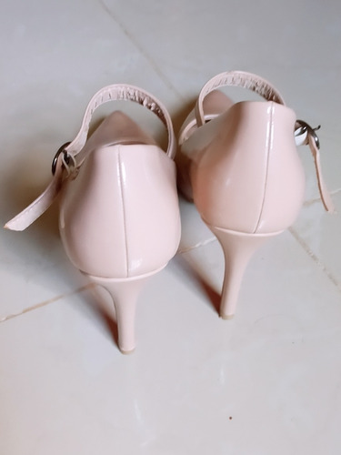 Zapatos De Tacon Color Nude Talla 38