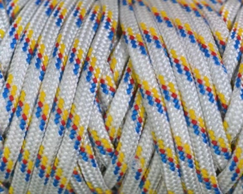 Corda/cordão Náutica 5 Mm (branco+azul+amarelo+ver) 5 Metros