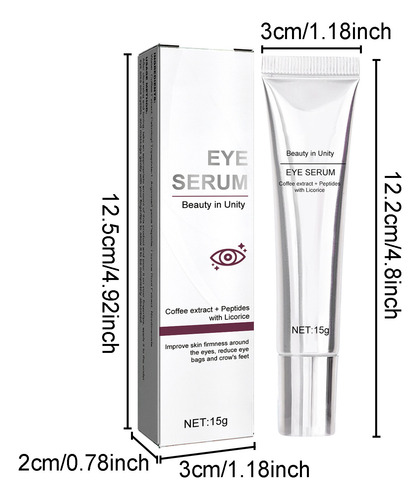 Crema De Tratamiento Z Eye Serum, 15 G, Bright Tight Suave,