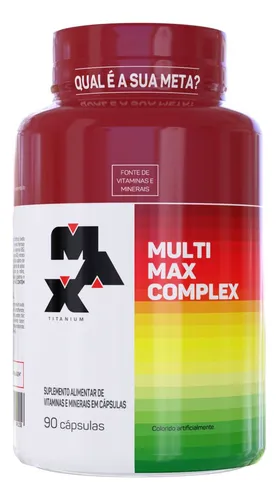 Multimax Complex - - 90 Cápsulas - Max Titanium Iso Sabor Natural