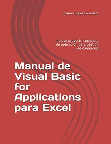 Libro : Manual De Visual Basic For Applications Para Excel.