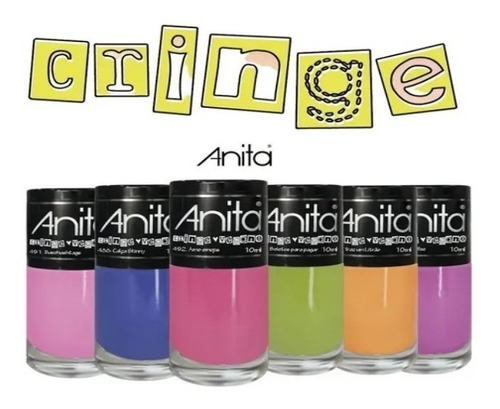 Kit Esmalte Anita Rosa Pink Com Chiclete