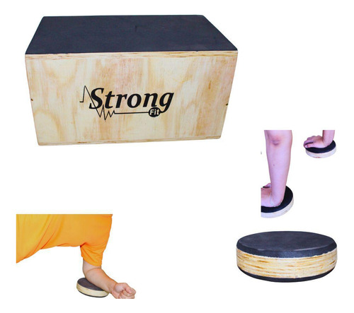 Jump Box 12 Cross (33,5cm X 57cm X33cm) + Disco Yoga Pilates