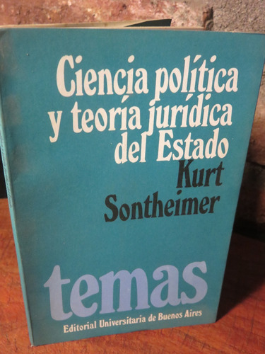 Sontheimer - Ciencia Política Y Teoría Jurídica Del Estado.