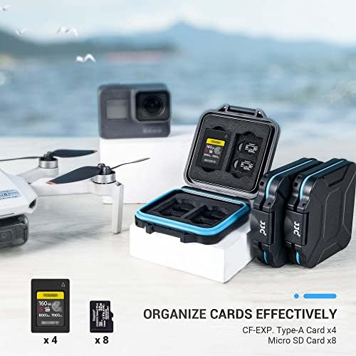 Jjc Estuche Para Tarjeta De Memoria Tf Micro Sd Portátil Con