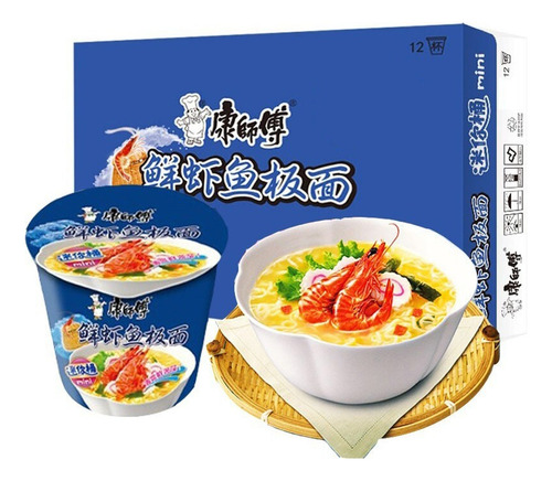 Pack 12 Fideo Ramen Sopa Instantánea Sabores En Pote 105g