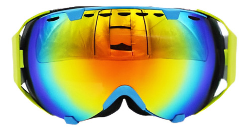 Unisex Anti Vaho Uv Doble Lente Espejo Exterior Casco Snow S