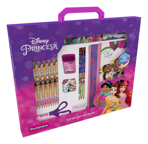 Kit Escritura Princesas Disney Ariel - Bella & Jazmin