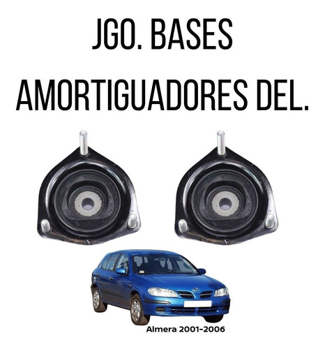 Jgo Base Amortiguadores Delanteros Almera 2004 Original