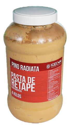 Masilla Retape Pino Radiata 4000 Gr Para Madera