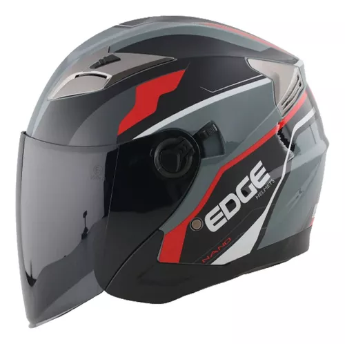 CASCO Motocicleta COMPLETO INTEGRAL Marca EDGE LASER Cerrado Visor