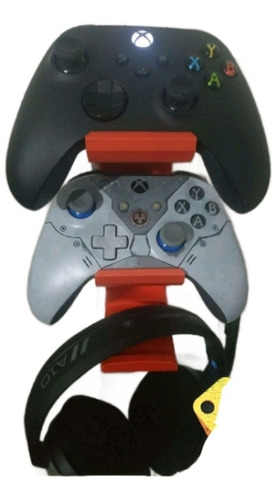 Soporte Doble Para Controles Xbox Series X + Soporte Audifon
