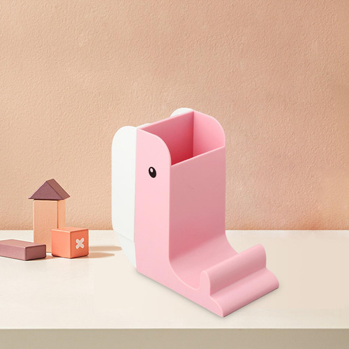 Organizador De Mesa Con Forma De Animal, Portalápices Rosa