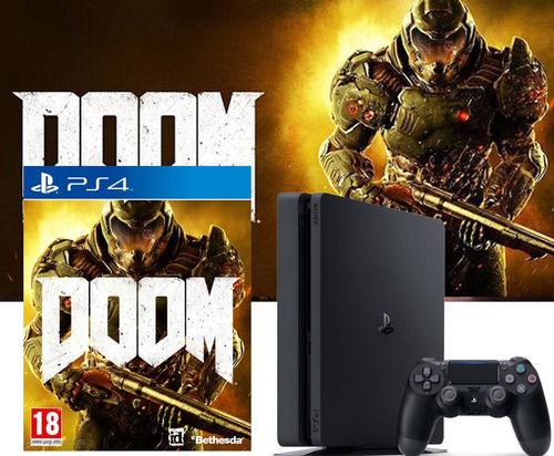 Ps4 Slim 2017 1tb Con Doom De Regalo